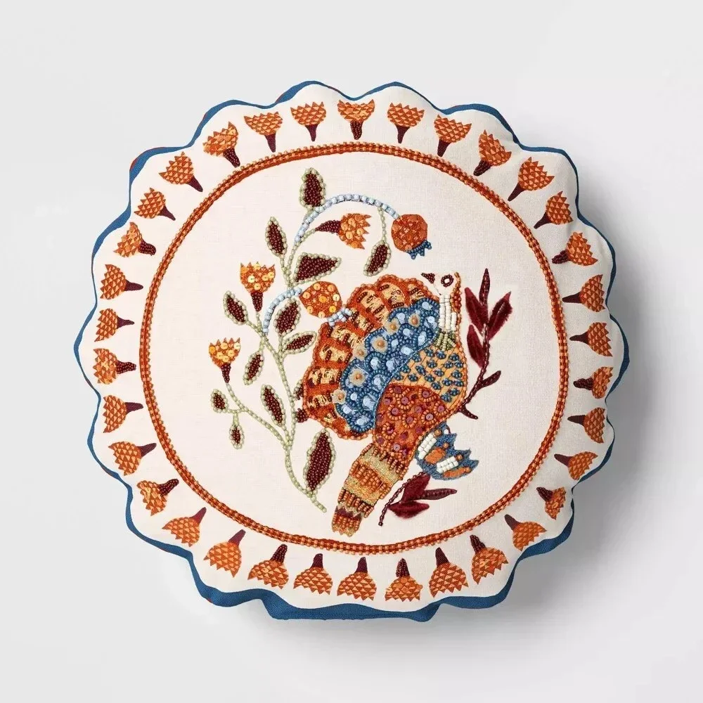 Round Turkey Pillow - Threshold